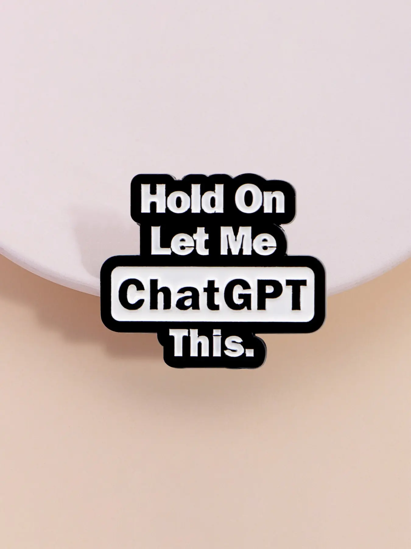 Tech Accessories For Students - Chatgpt Enamel Pin Emblem Logo Badge
