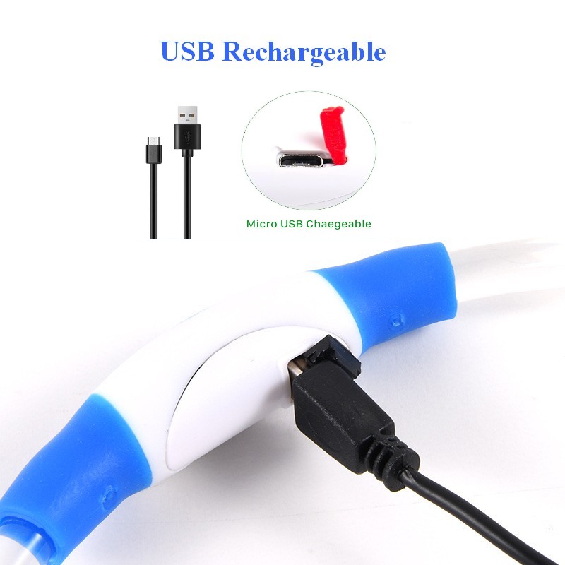 LED Dog Collar Rechargeable 3  - đánh giá và giá Tech Dog Accessories