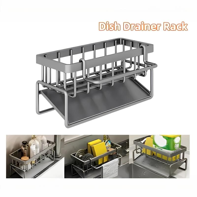 Sponge Drainer Rack With Towel - đánh giá và giá Tech Accessories Organizer