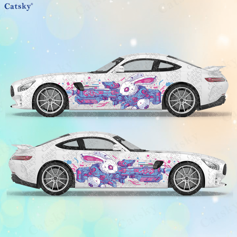 2pcs Cyberpunk Line Tech Bunny - đánh giá và giá Tech Accessories Gifts