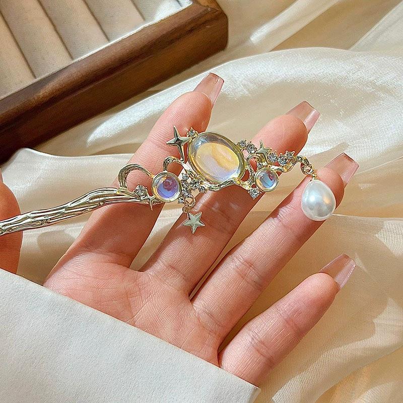 Moonstone Hairpin with Star &  - đánh giá và giá Tech Accessories Women