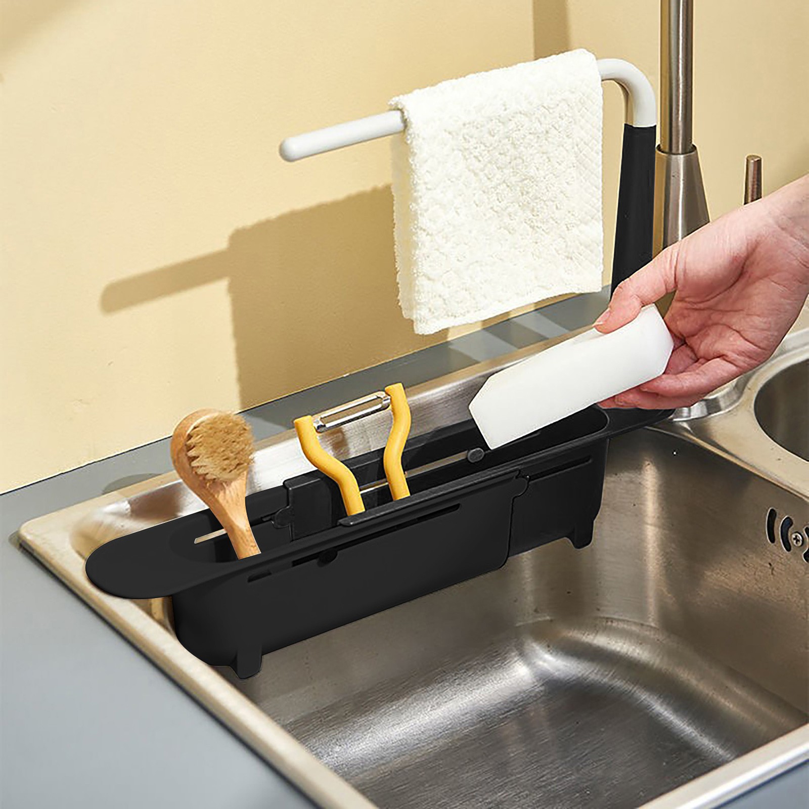 elescopic Sink Shelf Drainer R - đánh giá và giá Tech Accessories Organizer