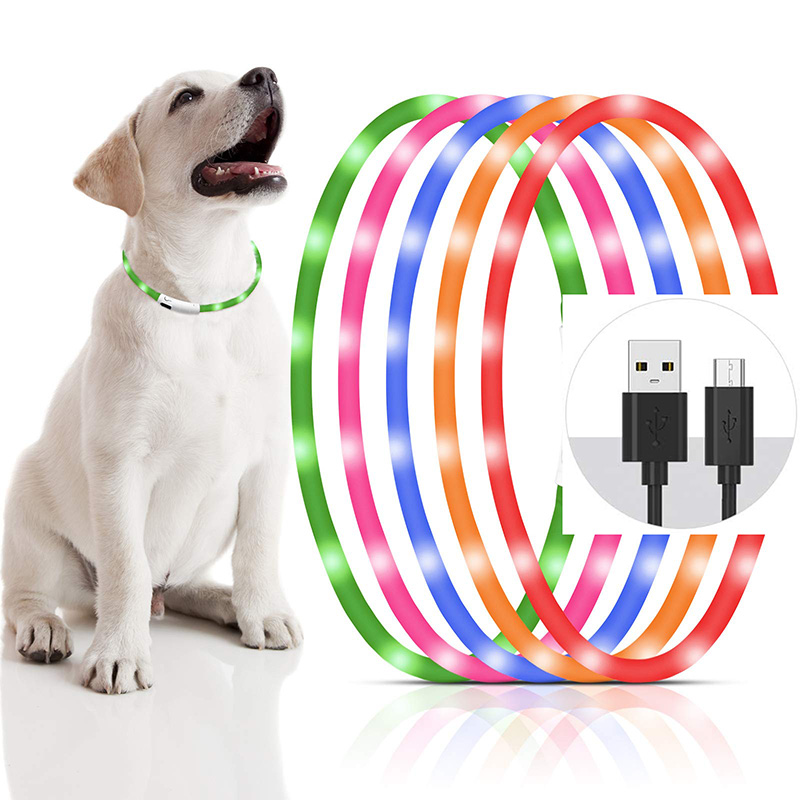 Silicone LED Dog Collar Rechar - đánh giá và giá Tech Dog Accessories