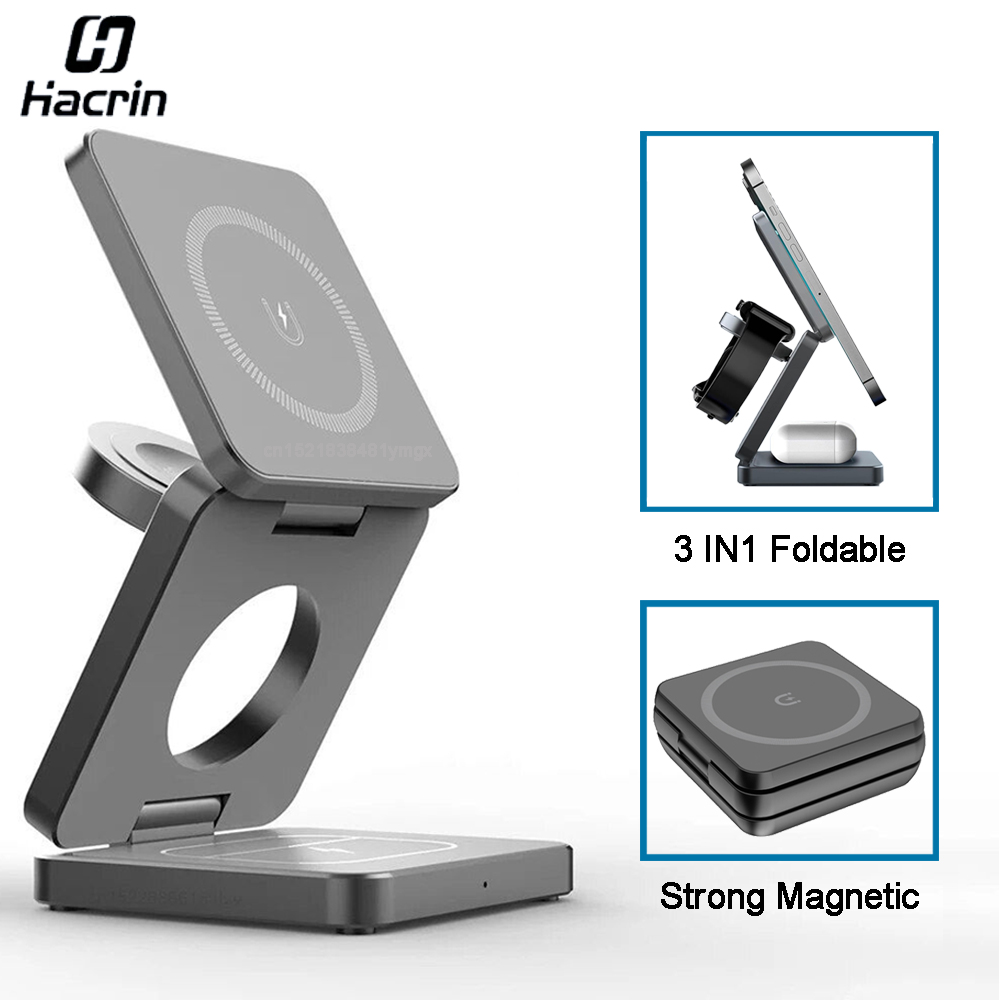 Wireless Charger 3 in 1 Foldab - đánh giá và giá Wireless Charger 3 In 1