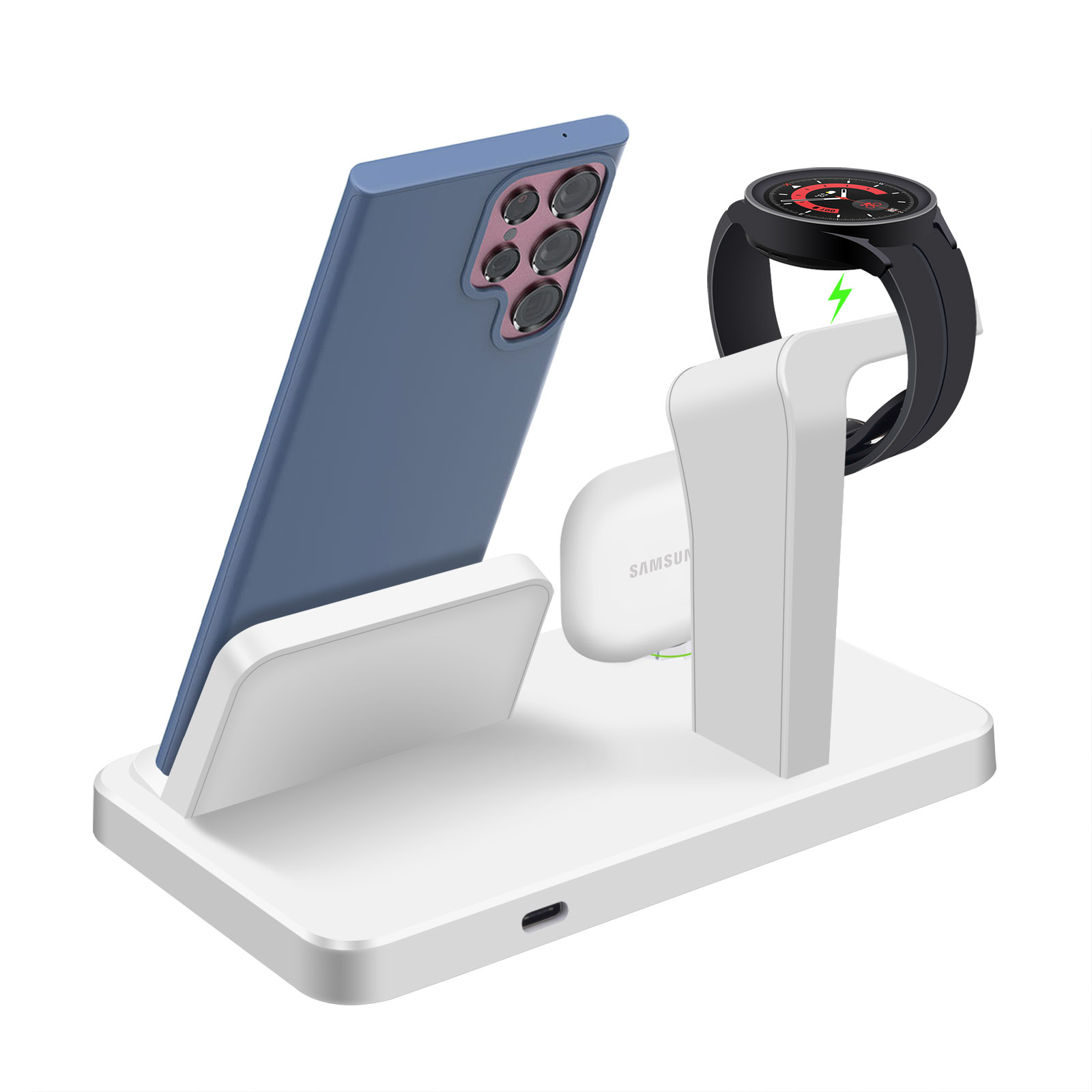 Desk 3 in 1 Type C Port Wirele - đánh giá và giá Wireless Charger 3 In 1