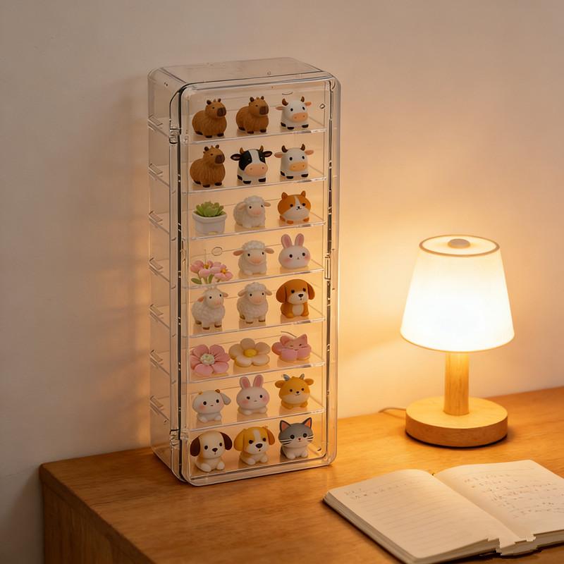 Mini Acrylic Dustproof Display - đánh giá và giá Tech Accessories Organizer