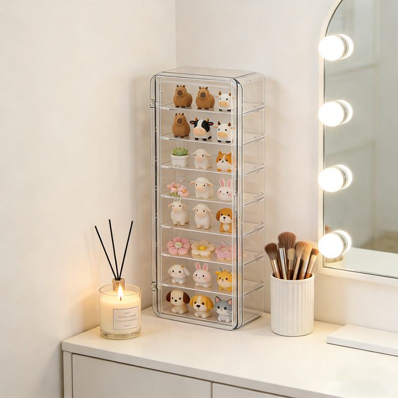 Mini Acrylic Dustproof Display - đánh giá và giá Tech Accessories Organizer