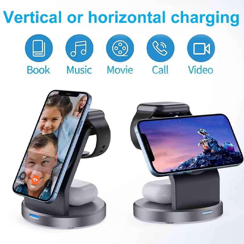 3 In 1 Wireless Charger Stand  - đánh giá và giá Wireless Charger 3 In 1
