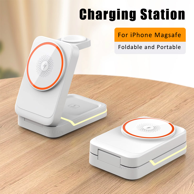 3 in 1 Magnetic Foldable Trave - đánh giá và giá Wireless Charger 3 In 1