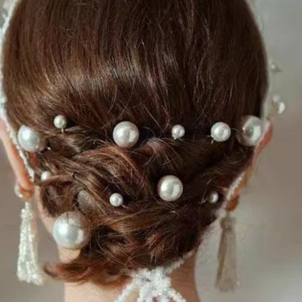 Pearl Crystal Hair Pins Comb S - đánh giá và giá Tech Hair Accessories