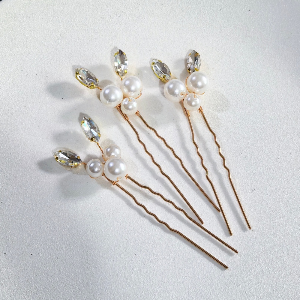 Pearl Crystal Hair Pins Comb S - đánh giá và giá Tech Hair Accessories
