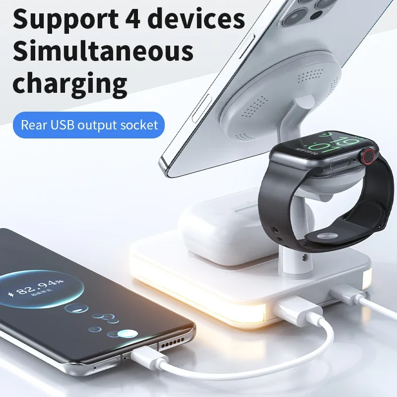3 in 1 Wireless Magnetic Fast  - đánh giá và giá Wireless Charger 3 In 1