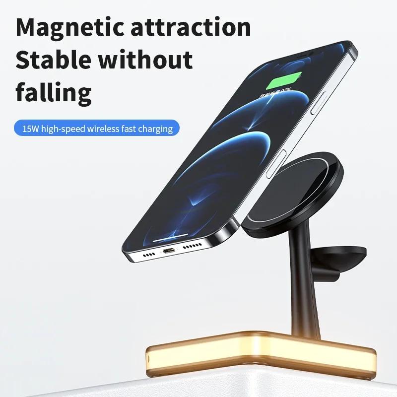3 in 1 Wireless Magnetic Fast  - đánh giá và giá Wireless Charger 3 In 1