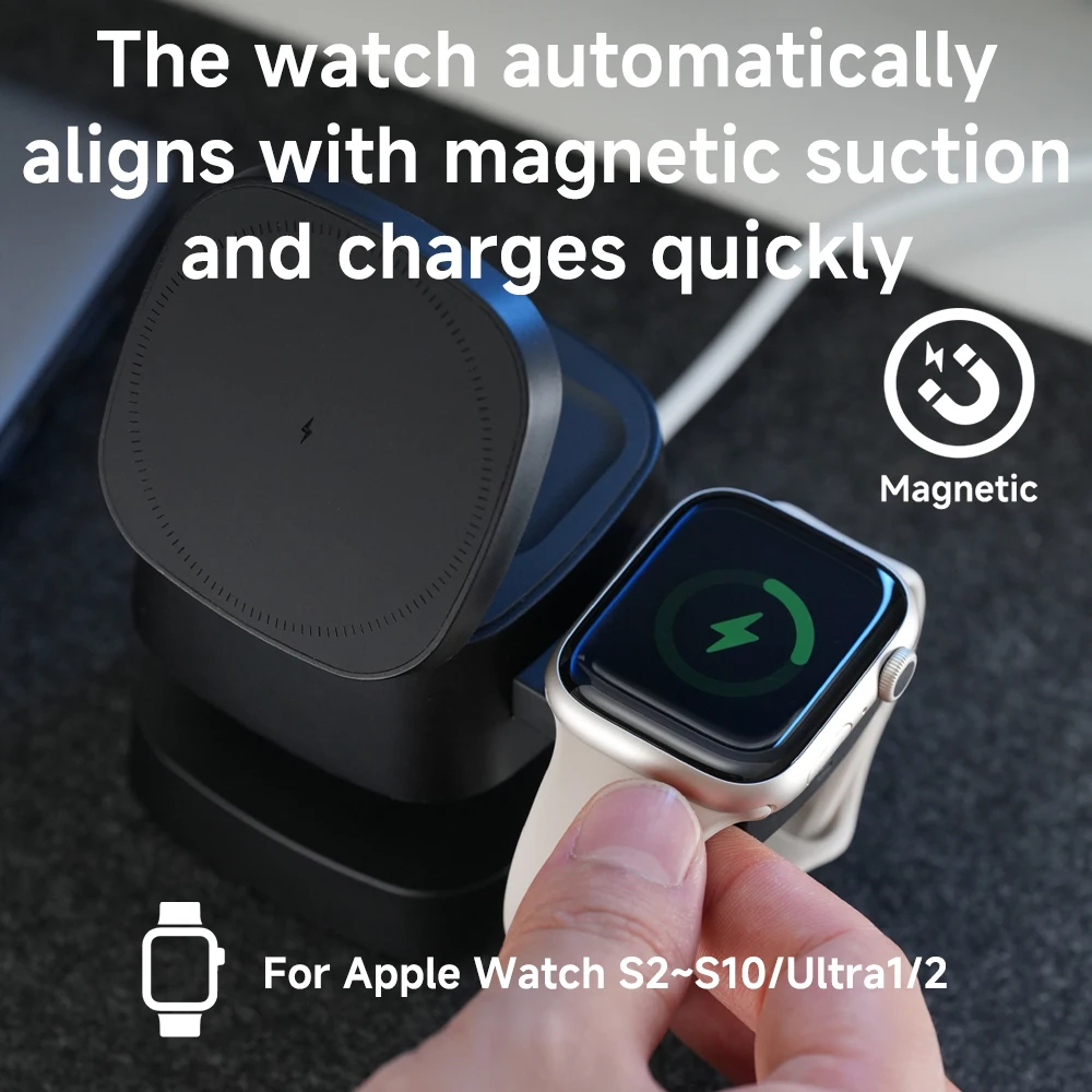 Magnetic 3 in 1 Wireless Charg - đánh giá và giá Wireless Charger 3 In 1