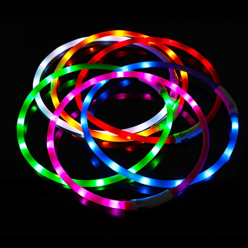 Silicone LED Dog Collar Rechar - đánh giá và giá Tech Dog Accessories