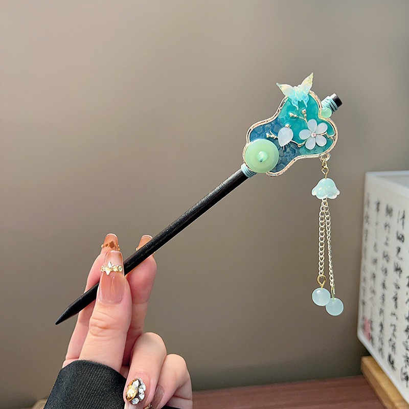 Classic Tassel Hair Stick Blac - đánh giá và giá Tech Hair Accessories