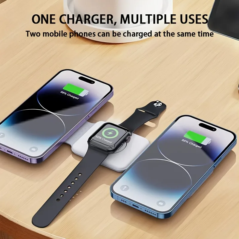 3 in 1 Portable Magnetic Wirel - đánh giá và giá Wireless Charger 3 In 1